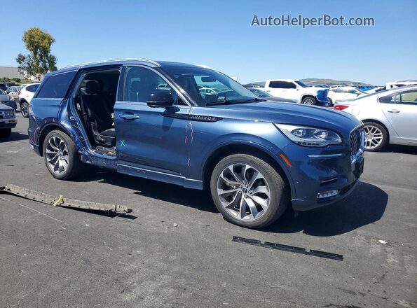 5LMYJ8XY2LGL19740 2020 LINCOLN AVIATOR Blue Front right