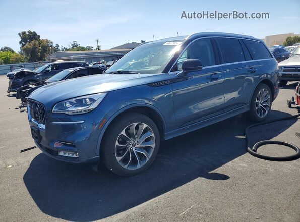 5LMYJ8XY2LGL19740 2020 LINCOLN AVIATOR Blue Front left