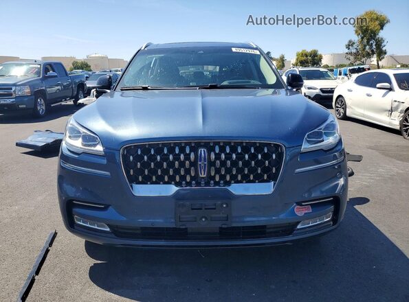 5LMYJ8XY2LGL19740 2020 LINCOLN AVIATOR Blue Front view
