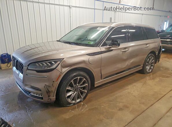 5LMYJ8XY5LGL19666 2020 LINCOLN AVIATOR Золотой Передняя левая четверть