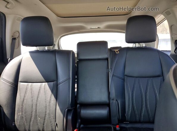 5N1AL0MM1GC525579 2016 INFINITI QX60 Silver უკანა სავარძლების ხედი