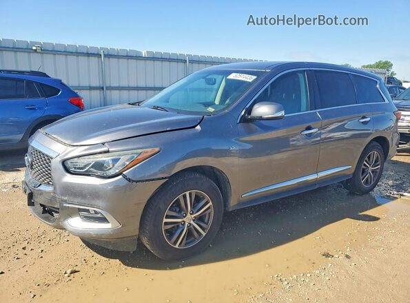 5N1AL0MM7GC507653 2016 INFINITI QX60 Gray წინა მარცხენა ხედი სამი მეოთხედიდან