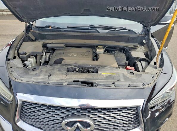 5N1AL0MN4GC515394 2016 INFINITI QX60 Black Vista del compartimento del motor