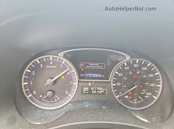 5N1AL0MN6GC519110 2016 INFINITI QX60 Серый Вид щитка приборов