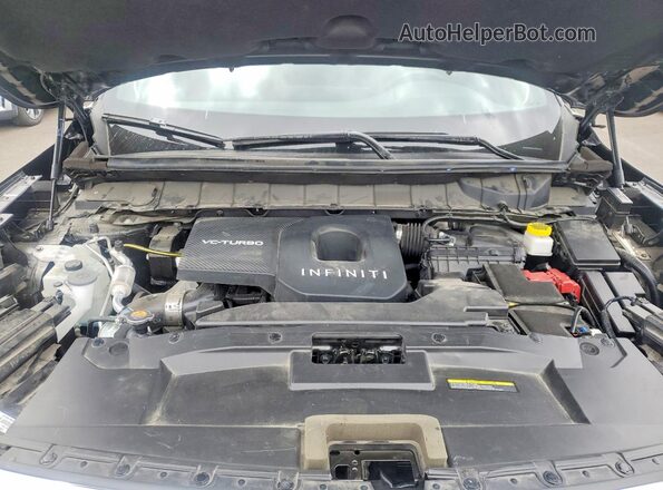 5N1AL1FR1SC352203 2025 INFINITI QX60 Black Vista del compartimento del motor