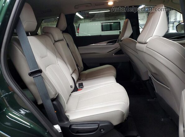 5N1AL1FSXTC349885 2026 INFINITI QX60 Green უკანა სავარძლების ხედი