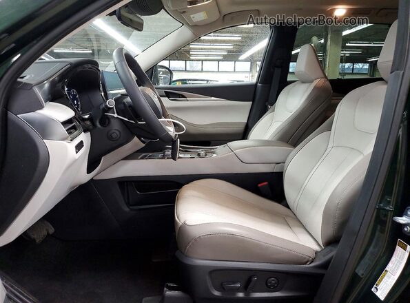5N1AL1FSXTC349885 2026 INFINITI QX60 Green წინა სალონის ხედი