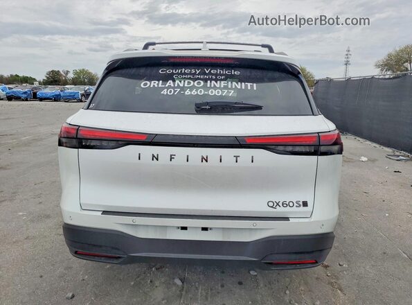 5N1AL1FW1TC343427 2026 INFINITI QX60 White Widok z tyłu