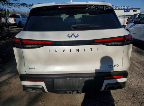 5N1AL1GSXSC336390 2025 INFINITI QX60 White უკანა ხედი