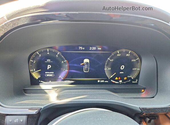5N1AL1HU5TC338890 2026 INFINITI QX60 Белый Вид щитка приборов