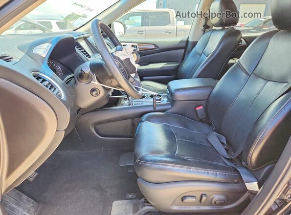 5N1AR2MM0GC606986 2016 NISSAN PATHFINDER Black Front interior view