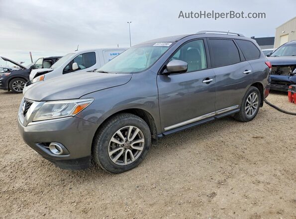 5N1AR2MM2GC668311 2016 NISSAN PATHFINDER Gray Առջևի ձախ երեք քառորդ տեսարան