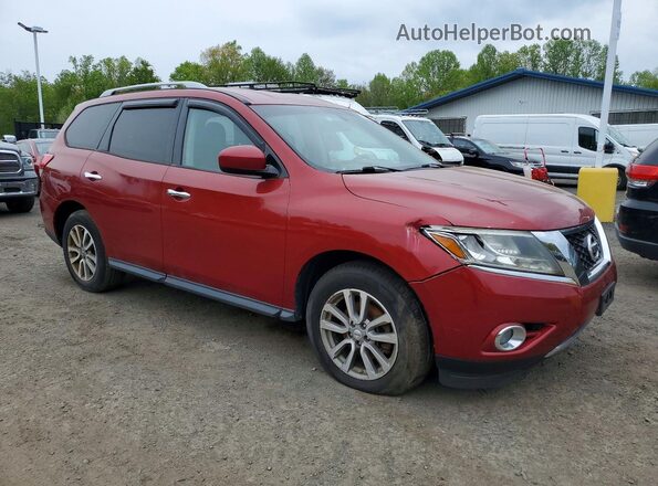 5N1AR2MM3GC639819 2016 NISSAN PATHFINDER Красный Передняя правая четверть