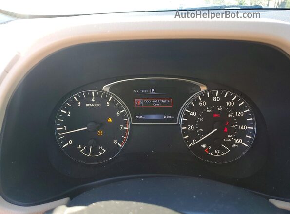 5N1AR2MM8GC626189 2016 NISSAN PATHFINDER Black Вид щитка приладів