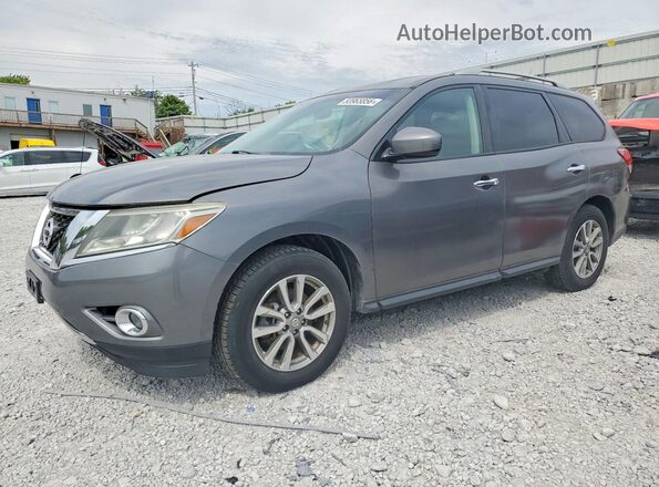 5N1AR2MM9GC628758 2016 NISSAN PATHFINDER Gray Vista tres cuartos delantera izquierda
