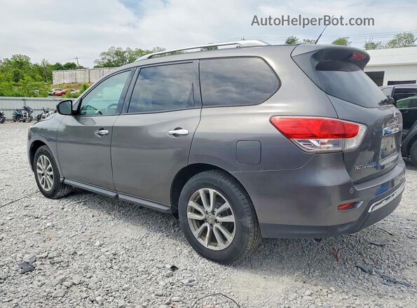 5N1AR2MM9GC628758 2016 NISSAN PATHFINDER Gray Trasero izquierdo