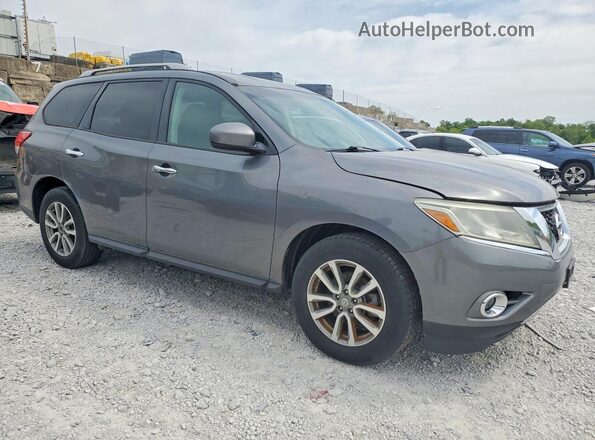 5N1AR2MM9GC628758 2016 NISSAN PATHFINDER Gray Delantero derecho