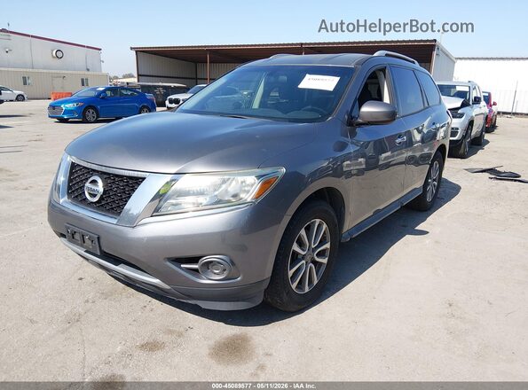 5N1AR2MN0GC653539 2016 NISSAN PATHFINDER Gray Vista tres cuartos delantera izquierda