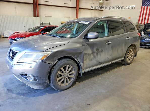 5N1AR2MN7GC669723 2016 NISSAN PATHFINDER Gray Առջևի ձախ երեք քառորդ տեսարան