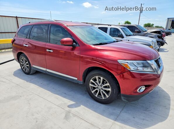 5N1AR2MNXGC614795 2016 NISSAN PATHFINDER Красный Передняя правая четверть