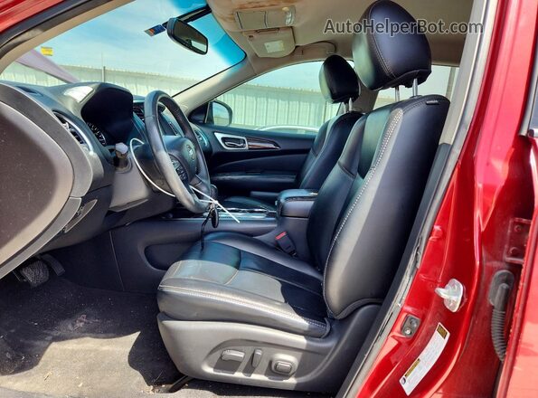 5N1AR2MNXGC614795 2016 NISSAN PATHFINDER Красный Вид салона спереди