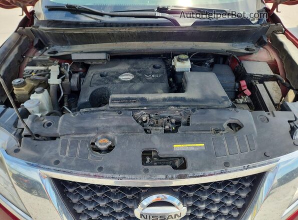 5N1AR2MNXGC614795 2016 NISSAN PATHFINDER Красный Вид подкапотного пространства