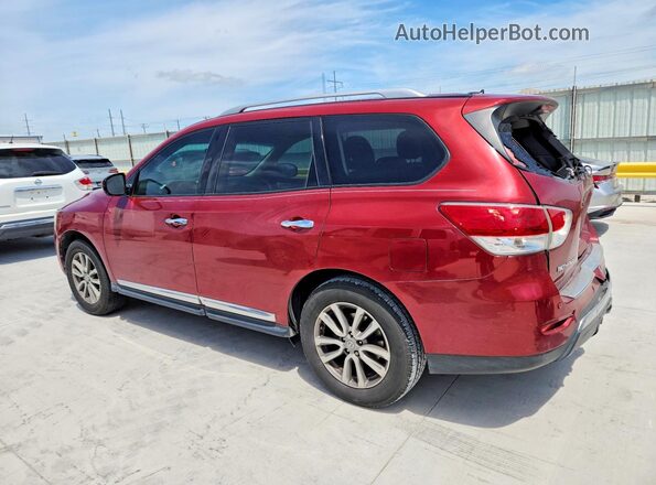 5N1AR2MNXGC614795 2016 NISSAN PATHFINDER Красный Задняя левая четверть