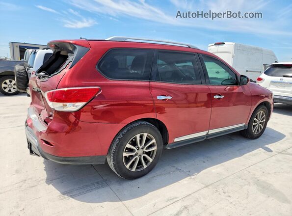 5N1AR2MNXGC614795 2016 NISSAN PATHFINDER Красный Задняя правая четверть