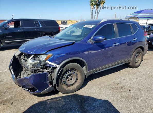 5N1AT2MN6HC783229 2017 NISSAN ROGUE Blue წინა მარცხენა ხედი სამი მეოთხედიდან