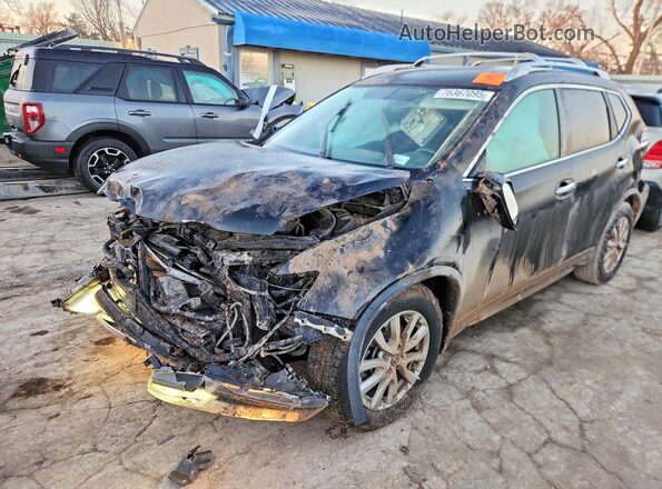 5N1AT2MN8HC853801 2017 NISSAN ROGUE Black Vista tres cuartos delantera izquierda