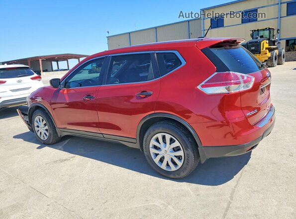 5N1AT2MT0GC897028 2016 NISSAN ROGUE Red Rear left