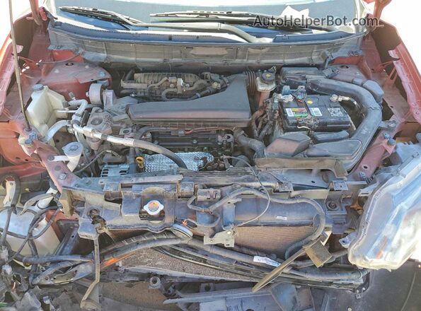 5N1AT2MT0GC897028 2016 NISSAN ROGUE Red Engine compartment view