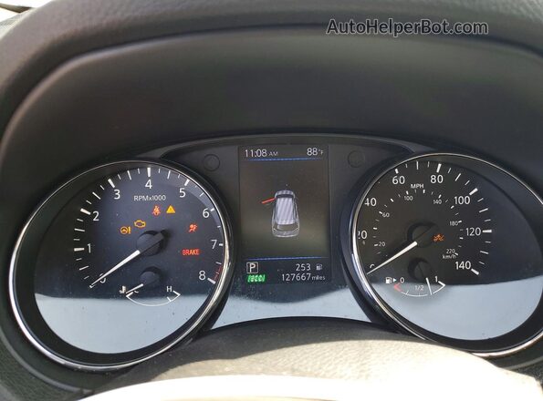 5N1AT2MT0JC829450 2018 NISSAN ROGUE Silver Widok zestawu wskaźników