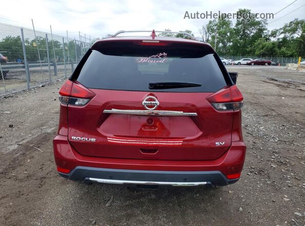 5N1AT2MT0LC761895 2020 NISSAN ROGUE Red უკანა ხედი