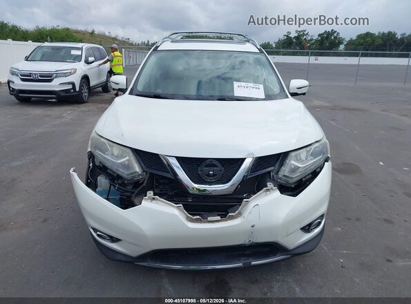 5N1AT2MT1GC889195 2016 NISSAN ROGUE White Widok zestawu wskaźników