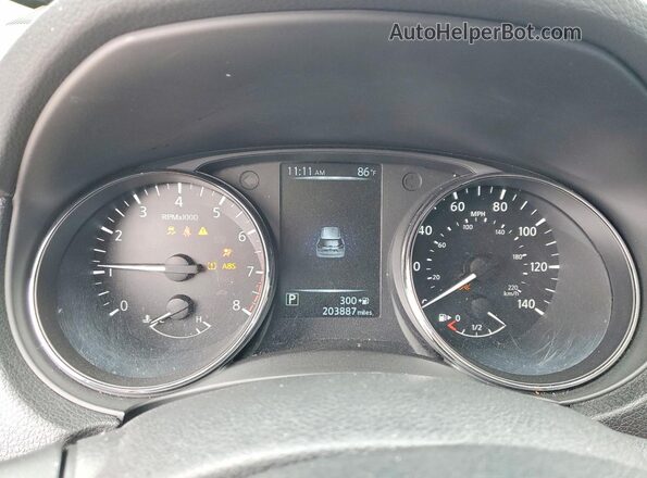5N1AT2MT1HC886783 2017 NISSAN ROGUE Черный Вид щитка приборов