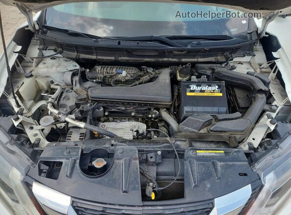 5N1AT2MT1JC761837 2018 NISSAN ROGUE White Vista del compartimento del motor