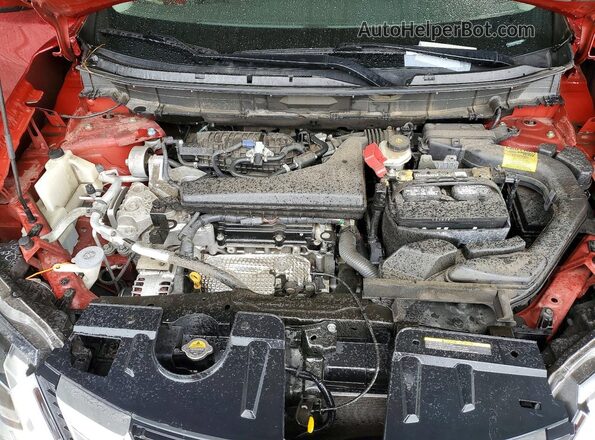 5N1AT2MT1JC800443 2018 NISSAN ROGUE Red ძრავის განყოფილების ხედი