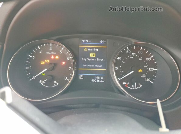 5N1AT2MT1JC800443 2018 NISSAN ROGUE Red ხელსაწყოთა პანელის ხედი