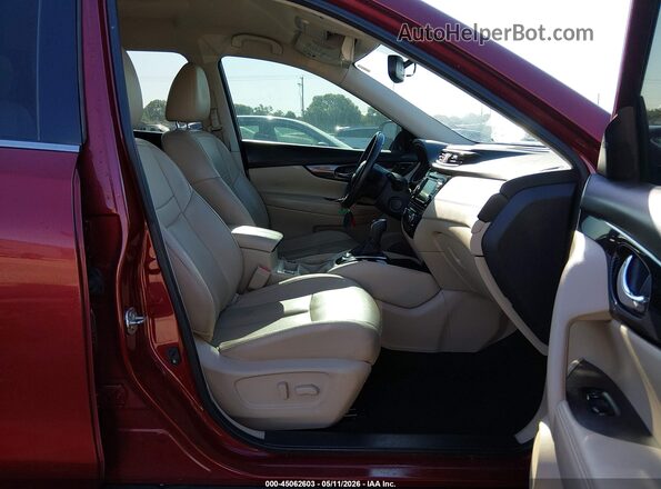 5N1AT2MT1KC731142 2019 NISSAN ROGUE Red Widok wnętrza z przodu