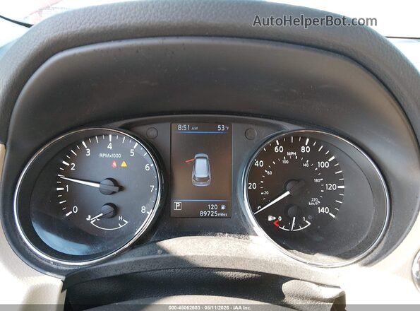5N1AT2MT1KC731142 2019 NISSAN ROGUE Red Widok tylnych siedzeń
