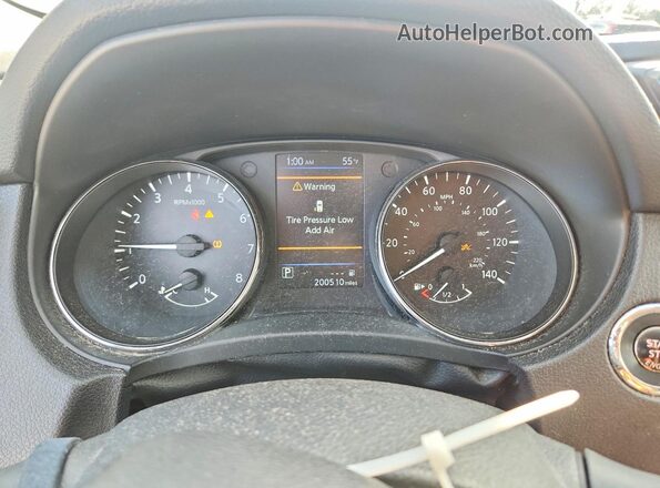 5N1AT2MT1KC830107 2019 NISSAN ROGUE White ხელსაწყოთა პანელის ხედი