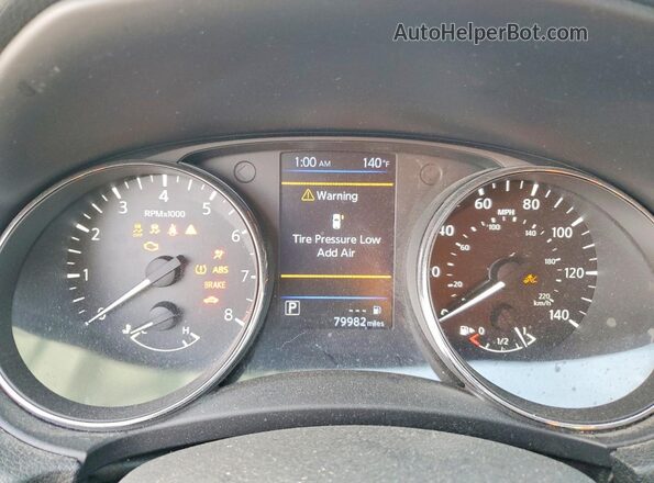 5N1AT2MT1LC722006 2020 NISSAN ROGUE White Instrument cluster view