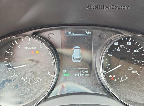 5N1AT2MT2HC826754 2017 NISSAN ROGUE Белый Вид щитка приборов