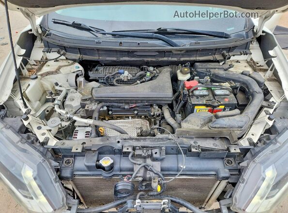5N1AT2MT2HC826754 2017 NISSAN ROGUE Белый Вид задней части салона