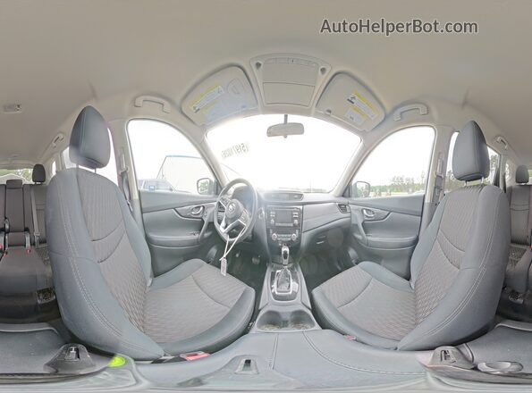 5N1AT2MT2HC826754 2017 NISSAN ROGUE Белый Панорамный вид салона 360°