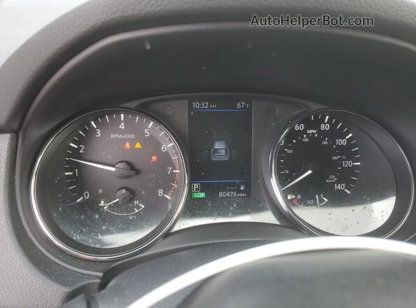 5N1AT2MT2KC769186 2019 NISSAN ROGUE Черный Вид щитка приборов