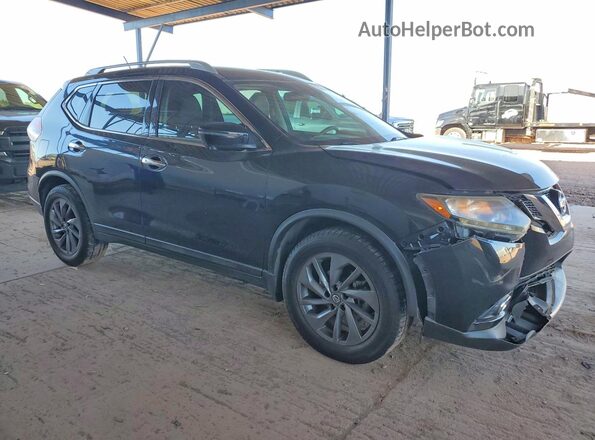 5N1AT2MT3GC770841 2016 NISSAN ROGUE Black Przód prawy
