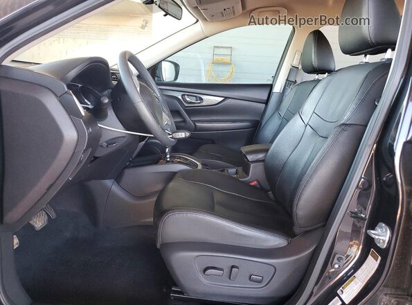 5N1AT2MT3GC770841 2016 NISSAN ROGUE Black Widok wnętrza z przodu
