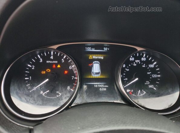 5N1AT2MT3GC855386 2016 NISSAN ROGUE Gray Вид щитка приладів